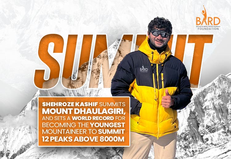 Shehroze Kashif has successfully summited Mount Dhaulagiri